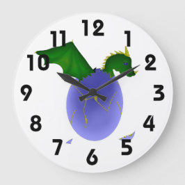 Baby Dragon Clock Grote Klok