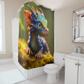 Baby Dragon Douchegordijn (In situ)