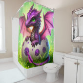 Baby Dragon Douchegordijn (In situ)