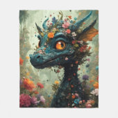 Baby Dragon Fantasy Fleece Deken (Voorkant)