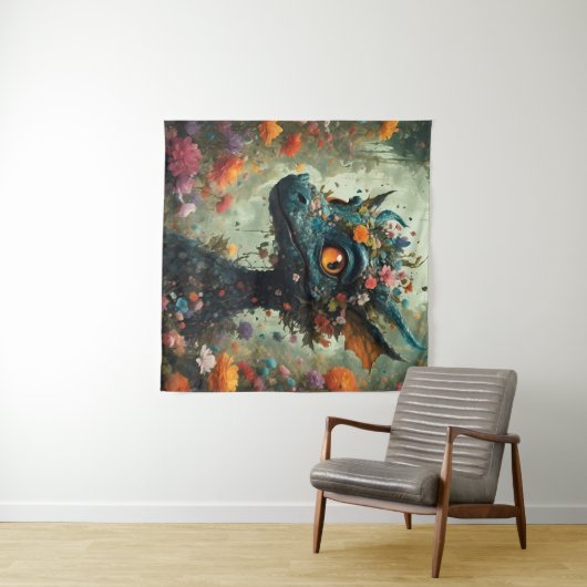 Baby Dragon Fantasy Wandkleed (In Situ (horizontaal))