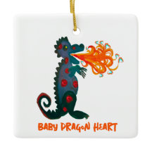 Baby Dragon Heart Ornament