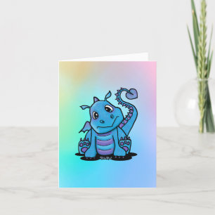 Baby Dragon ingevuld Hartelijk dank Bedankkaart