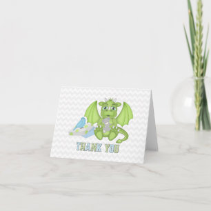 Baby Dragon ingevuld Hartelijk dank Bedankkaart
