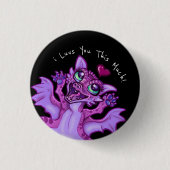 Baby Dragon Love Ronde Button 3,2 Cm (Voorkant)