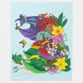 Baby Dragon Nest Fantasy Fleece Deken (Voorkant)