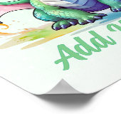 Baby Dragon – Personalized Nursery Art Poster (Hoek)