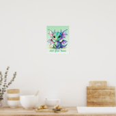 Baby Dragon – Personalized Nursery Art Poster (Keuken)