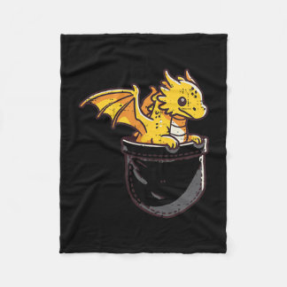 Baby Dragon Pocket Schattigee Fantasy Mythische Ki Fleece Deken