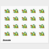 Baby Dragon Ronde Sticker (Vel)