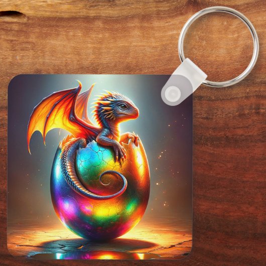 Baby Dragon Sleutelhanger (Achterkant)