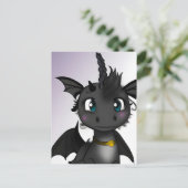 Baby Dragon Unicorn Briefkaart (Staand voorkant)