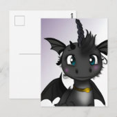 Baby Dragon Unicorn Briefkaart (Voorkant / Achterkant)