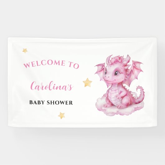Baby Dragon Welkom Spandoek (Horizontaal)