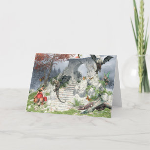 Baby Dragons en Fairies Fantasy Kaart