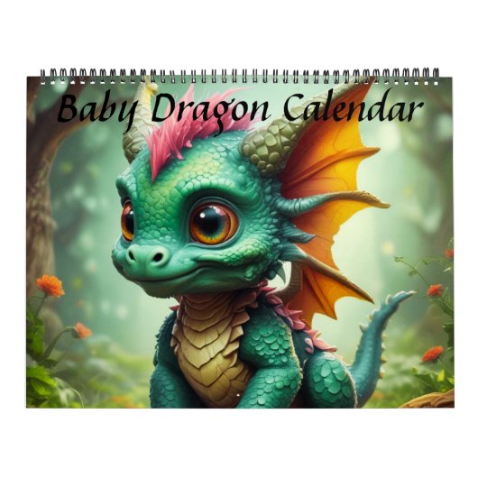 Baby Drakenkalender Kalender (Hoes)