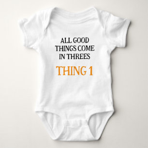 Baby-drieling, grappig drieling cadeau-idee, neutr romper