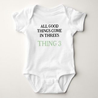 Baby-drieling, grappig drieling cadeau-idee, neutr romper