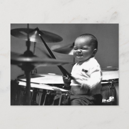 Baby Drummer Briefkaart (Voorkant)