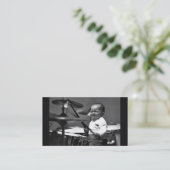 Baby Drummer Visitekaartje (Staand voorkant)