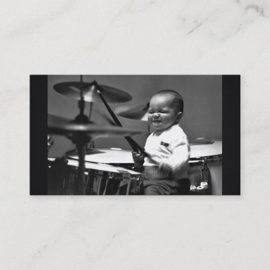 Baby Drummer Visitekaartje (Voorkant)