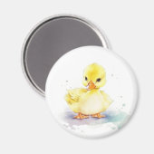 Baby Duck 2 Waterverf Magnet Magneet (Voorkant / Achterkant)
