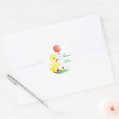 Baby Duck dank je Ronde Sticker (Envelop)
