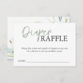 Baby Duck Enclosure Kaarten Luier Raffle (Voorkant / Achterkant)