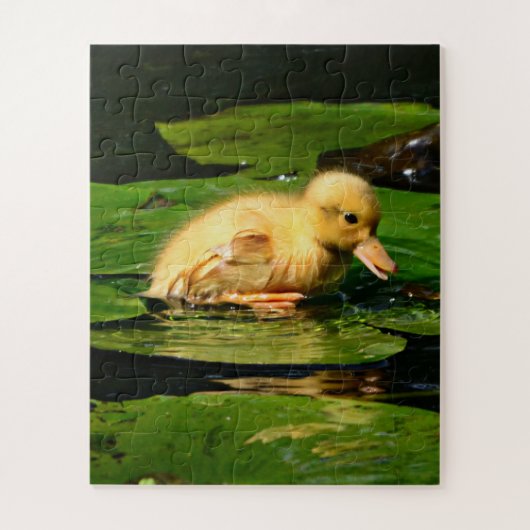 Baby Duck Rust op Lily Pad Legpuzzel (Verticaal)