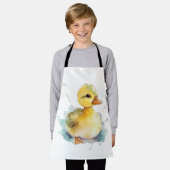 Baby Duck Waterverf All-Over Print Schort (Gedragen)