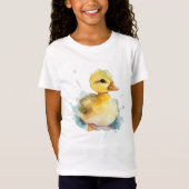 Baby Duck Waterverf Fine Jersey T-shirt (Voorkant)
