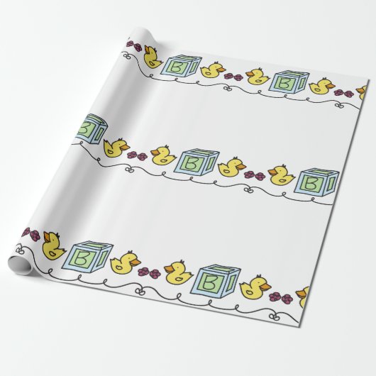 Baby Ducks Cadeaupapier (Uitgerold)