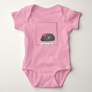 Baby Dwergnijlpaard Prinses Illustratie Romper