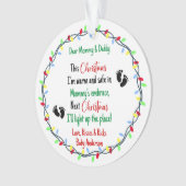 Baby echo nieuwe ouders ornament (voorkant)