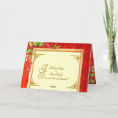 Baby Eerste kerst Kaart (Achterkant)