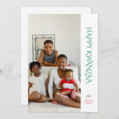 Baby eerste kerstfoto feestdagenkaart (Voorkant / Achterkant)