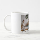 Baby Eerste Kerstfoto Keepsake Koffiemok (Links)