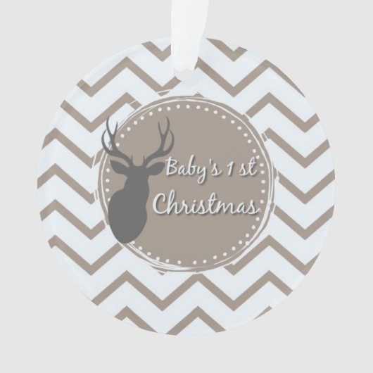 Baby Eerste Kerstkerst Ornament (voorkant)