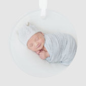 Baby Eerste Kerstkerst Ornament (achterkant)