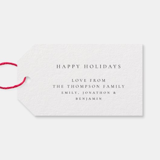 Baby Eerste Kerstmis Aangepaste fotobedekking Cadeaulabel (Achterkant Horizontaal)