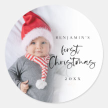 Baby Eerste Kerstmis foto Overlay Script