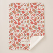 Baby Eerste Kerstmis Gepersonaliseerd Sherpa Deken (Voorkant)