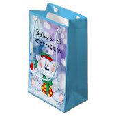 Baby eerste Kerstmis (jongen) Klein Cadeauzakje (Voorkant Gekanteld)