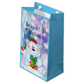 Baby eerste Kerstmis (jongen) Klein Cadeauzakje (Achterkant Gekanteld)