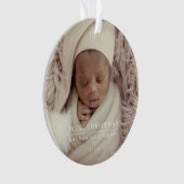 Baby Eerste Kerstmis Moderne Baby Ornament (voorkant)