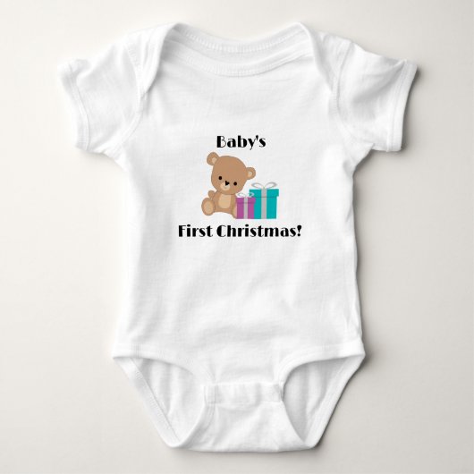 Baby Eerste Kerstmis! Romper (Voorkant)
