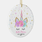 Baby Eerste KerstOrnament Unicorn Ornament (Rechts)