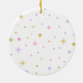 Baby Eerste KerstOrnament Unicorn Ornament (Achterkant)