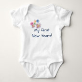 Baby eerste oudejaarsavond vuurwerk romper (Voorkant)