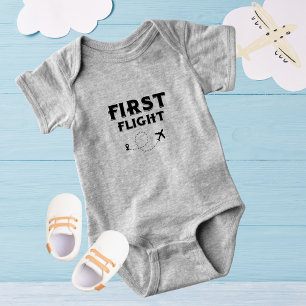 Baby EERSTE VLUCHT, Cool Vliegtuig, Reizen,Leuk Fu Romper